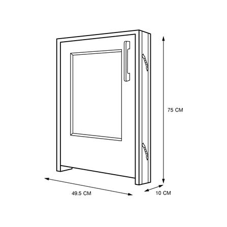 บานถังแก๊ส ABS CABIN HOLLYN 49.5x75 ซม. สีเบจ_6