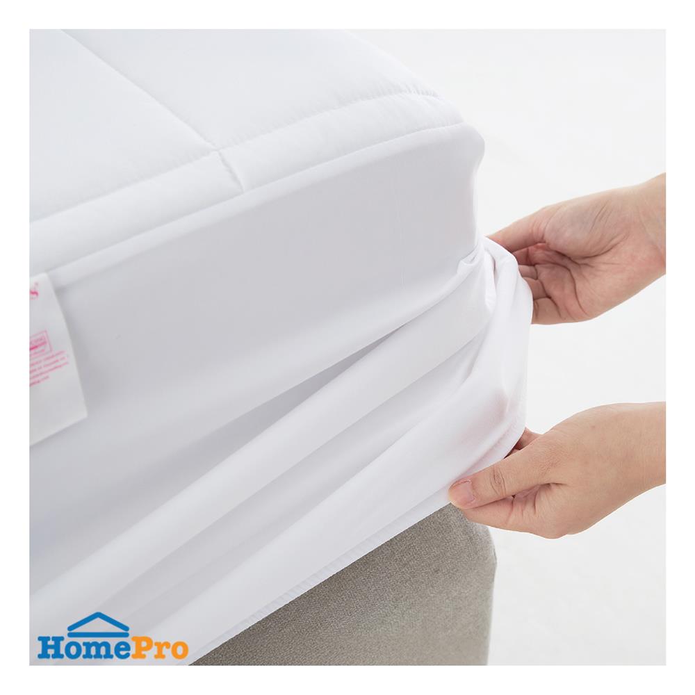 ผ้ารองกันเปื้อน KING SIZE LOTUS FULL FIT PERFECT SLEEP สีขาว