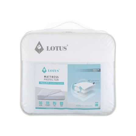 ผ้ารองกันเปื้อน KING SIZE LOTUS FULL FIT PERFECT SLEEP สีขาว_5