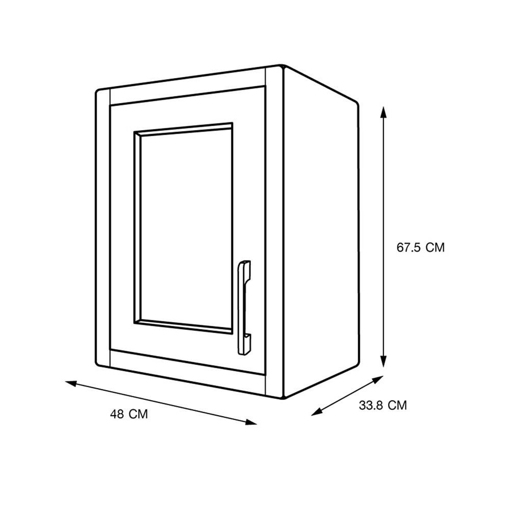 ตู้แขวนเดี่ยว ABS CABIN HOLLYN 48x67.5 ซม. สีเบจ