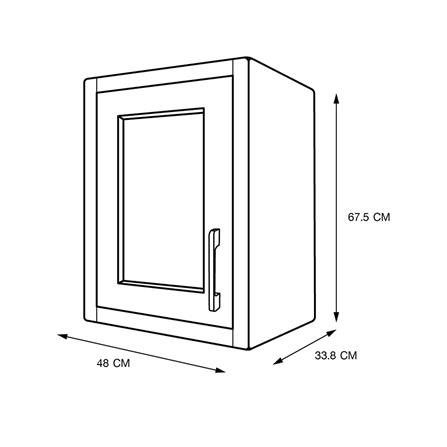 ตู้แขวนเดี่ยว ABS CABIN HOLLYN 48x67.5 ซม. สีเบจ_5