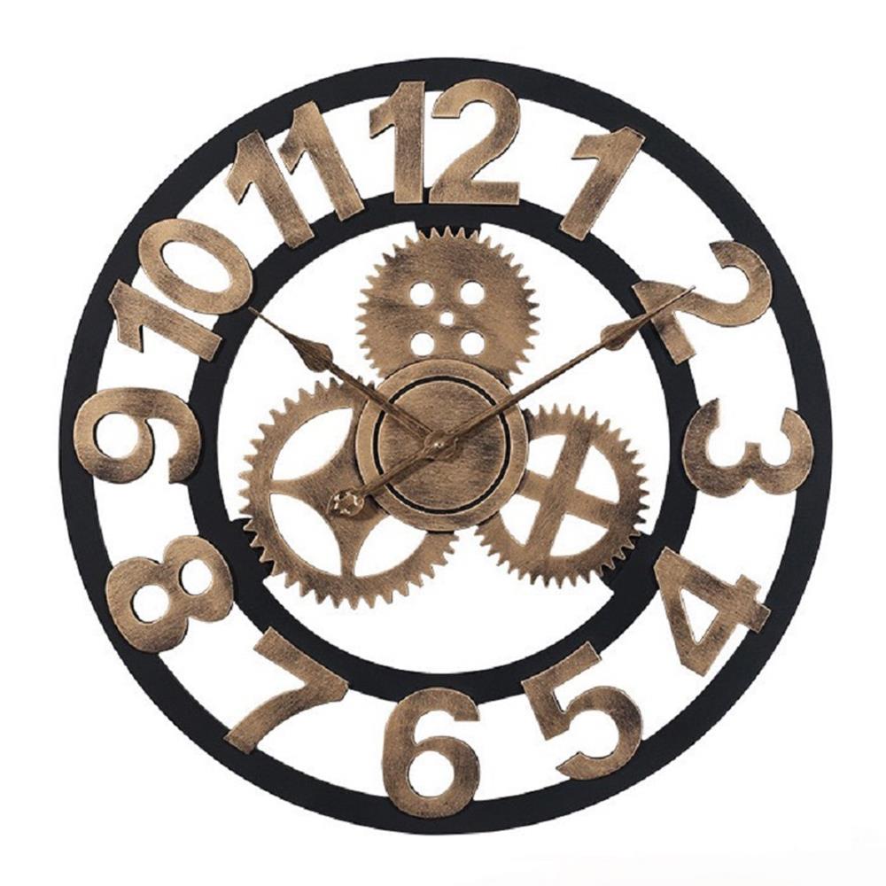 นาฬิกาแขวน INTERY C1038C012_15 23.62 นิ้ว สีทอง/ดำ