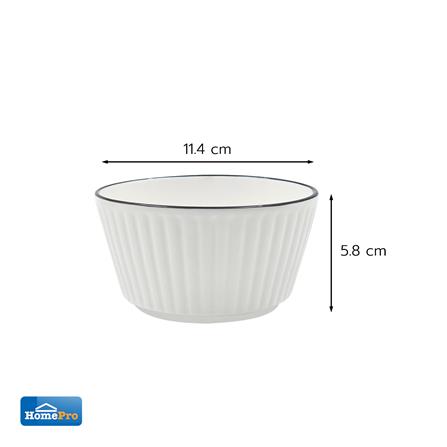 ชามทรงตรง PORCELAIN 4.5 นิ้ว KECH OKI_4