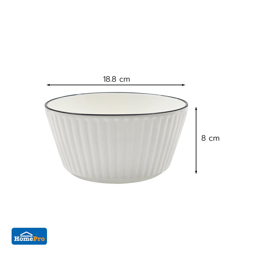 ชามทรงตรง PORCELAIN 8 นิ้ว KECH OKI