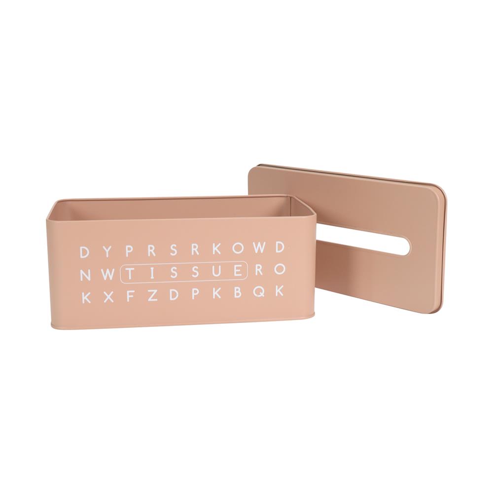 กล่องทิชชู่แผ่น KECH LETTER สีชมพู