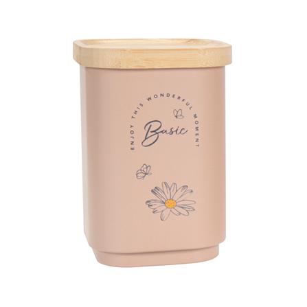 ขวดโหลเหลี่ยมฝาดึง 1.3 ลิตร KECH MOTHA สีชมพู_1