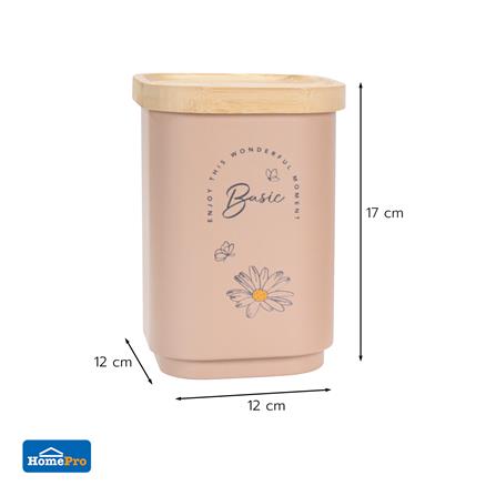 ขวดโหลเหลี่ยมฝาดึง 1.3 ลิตร KECH MOTHA สีชมพู_4