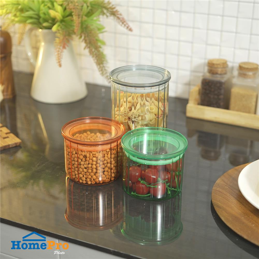 ชุดขวดโหลแก้ว 0.5 ลิตร และ 1 ลิตร KECH VIDA หลากสี (แพ็ก 3 ชิ้น)