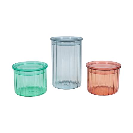 ชุดขวดโหลแก้ว 0.5 ลิตร และ 1 ลิตร KECH VIDA หลากสี (แพ็ก 3 ชิ้น)_1