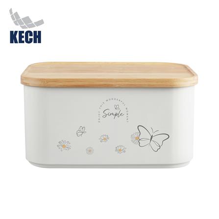 ขวดโหลเหลี่ยมฝาดึง 8.8 ลิตร KECH MOTHA สีครีม_0