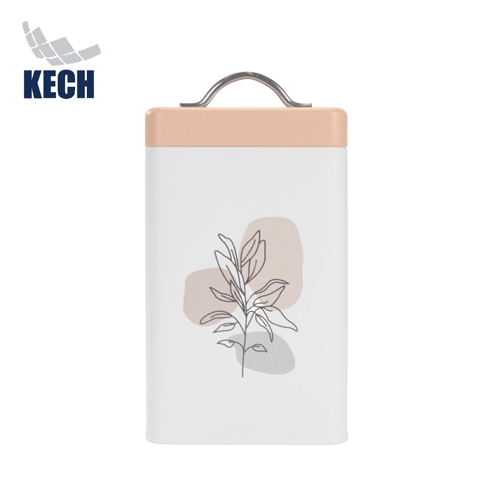 ขวดโหลเหลี่ยมฝาดึง 0.95 ลิตร KECH BUDY สีชมพู