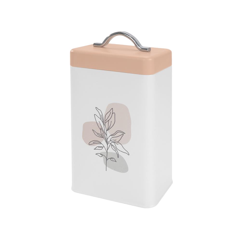 ขวดโหลเหลี่ยมฝาดึง 0.95 ลิตร KECH BUDY สีชมพู