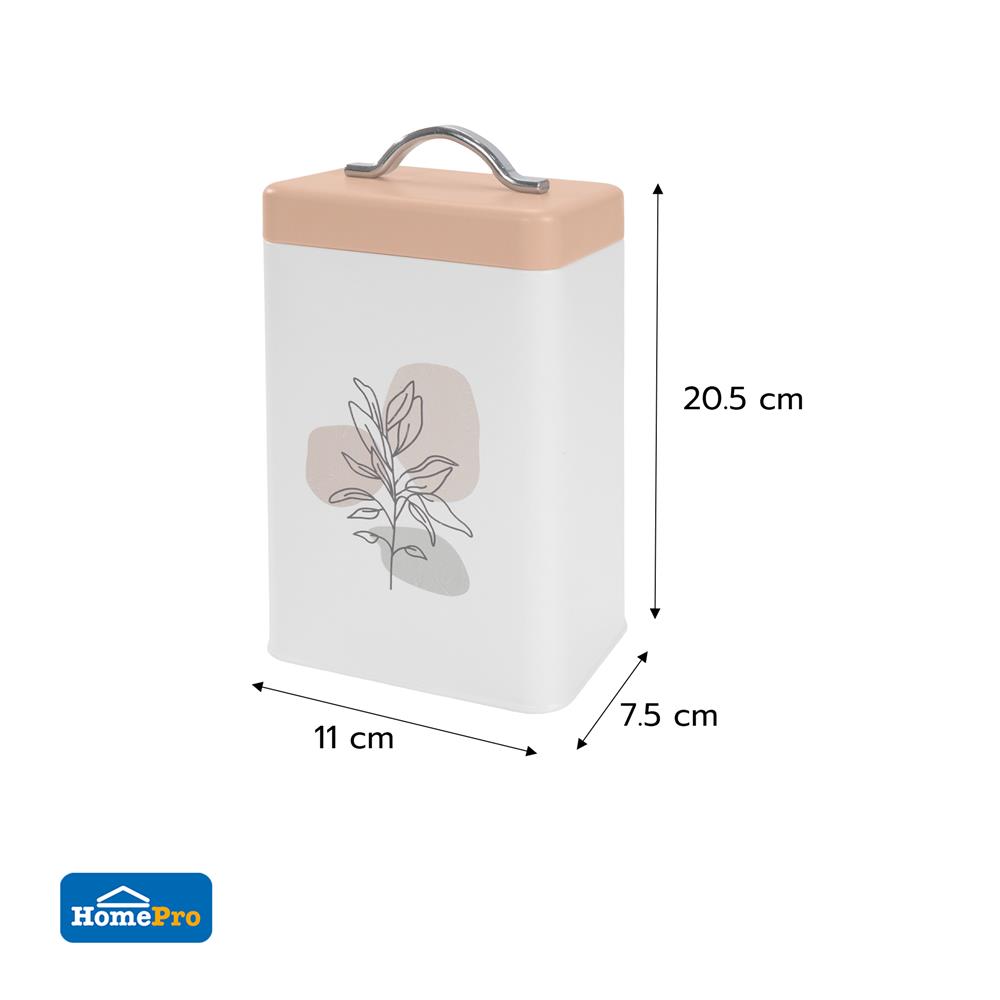 ขวดโหลเหลี่ยมฝาดึง 0.95 ลิตร KECH BUDY สีชมพู