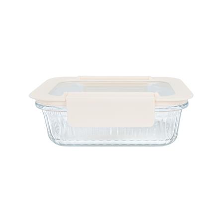 กล่องอาหารแก้วผืนผ้า KECH BELLA 0.64 ลิตร สีขาว_2