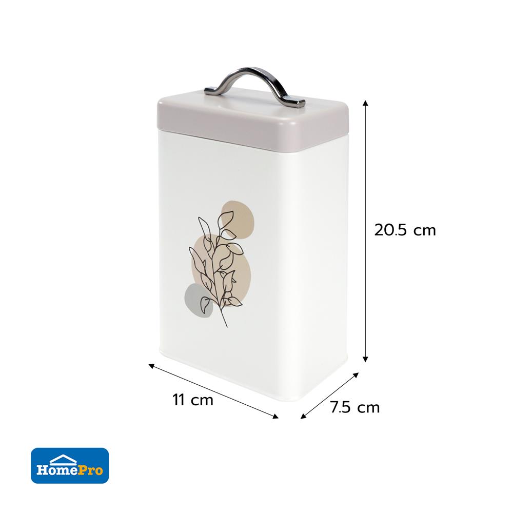 ขวดโหลเหลี่ยมฝาดึง 0.95 ลิตร KECH BUDY สีเทา