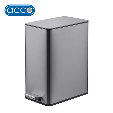 ถังขยะเหยียบเหลี่ยม ACCO VERTA 15 ลิตร สีเงิน_0