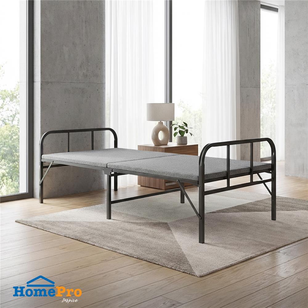 เตียงพับพร้อม TOPPER HOME LIVING STYLE EASY สี GREY