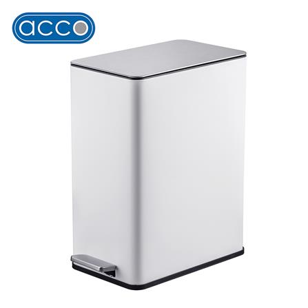 ถังขยะเหยียบเหลี่ยม ACCO VERTA 15 ลิตร สีขาว_0