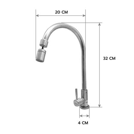 ก๊อกซิงค์เดี่ยวเคาน์เตอร์ LUZERN LS-1105_2