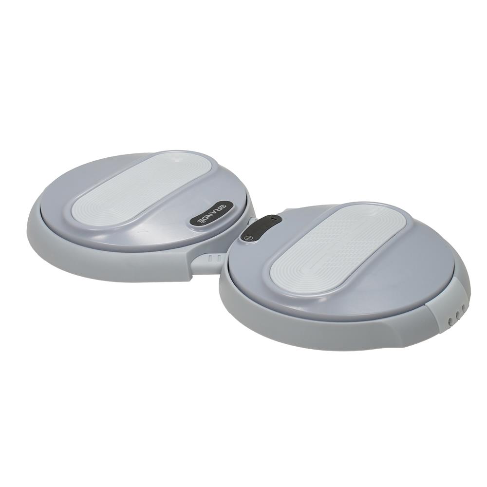 จานหมุนออกกำลังกายพร้อมสาย GRANDE สีเทา