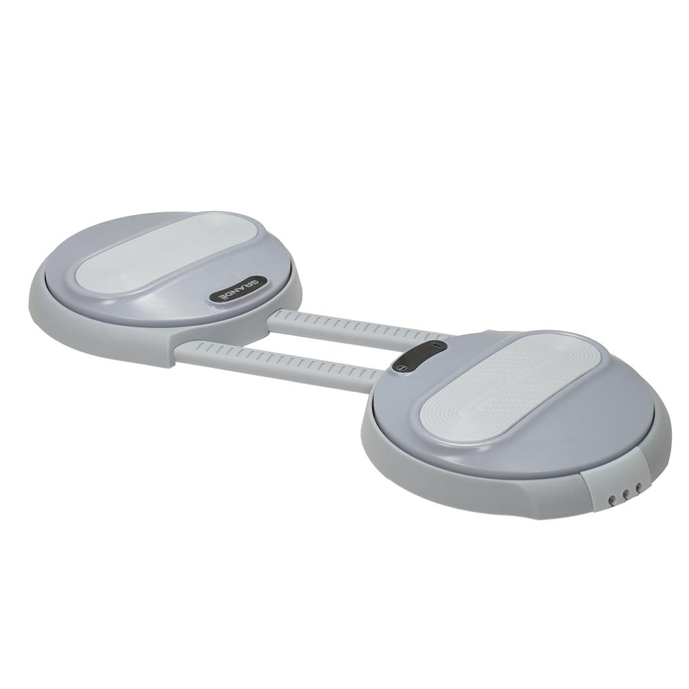 จานหมุนออกกำลังกายพร้อมสาย GRANDE สีเทา