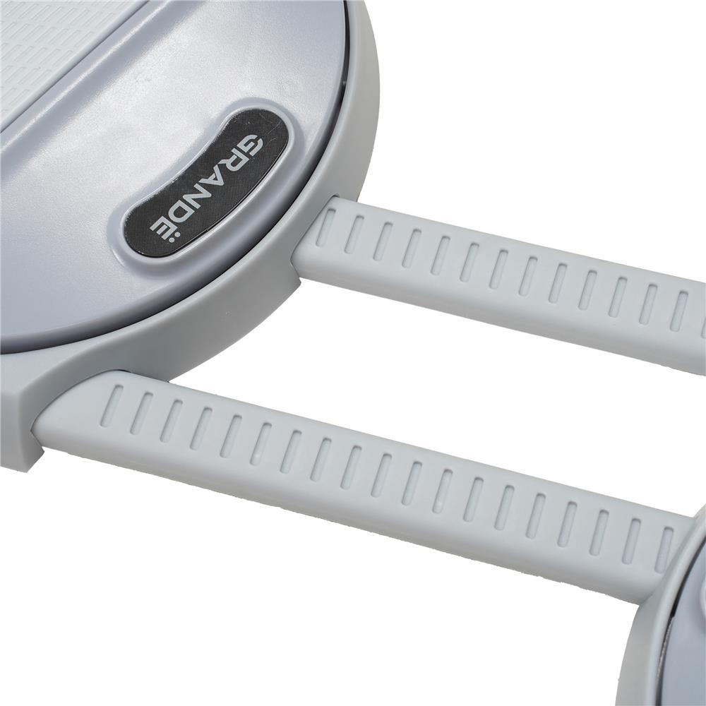 จานหมุนออกกำลังกายพร้อมสาย GRANDE สีเทา