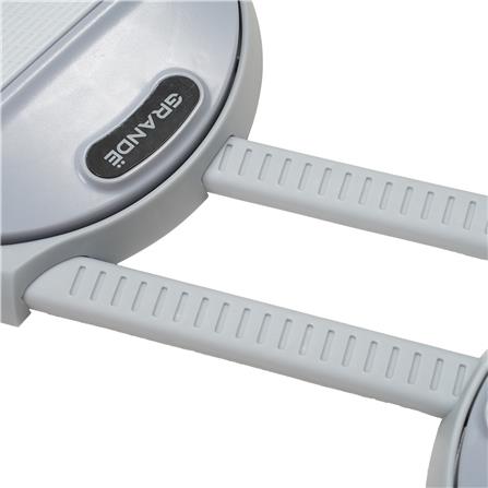 จานหมุนออกกำลังกายพร้อมสาย GRANDE สีเทา_5