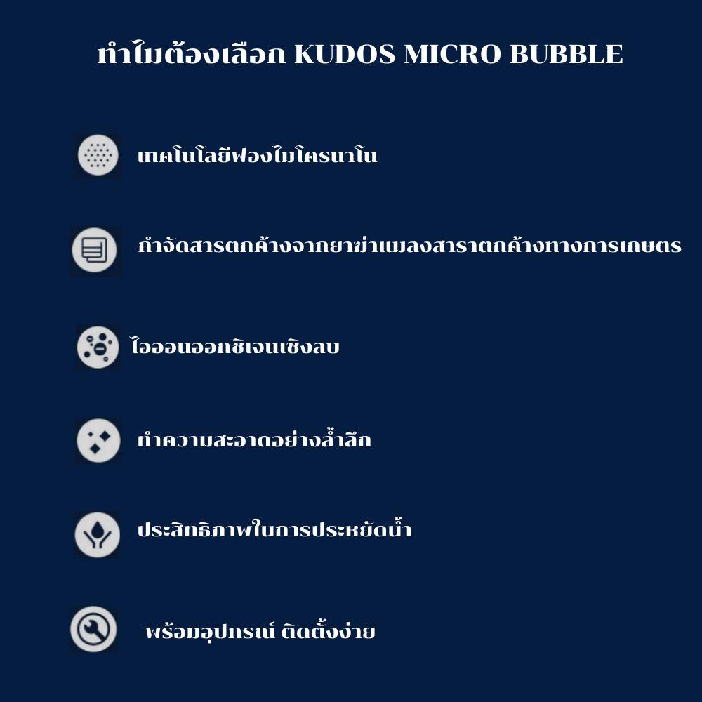 หัวต่อก๊อกพลังน้ำ MICRO BUBBLE KUDOS K2101149