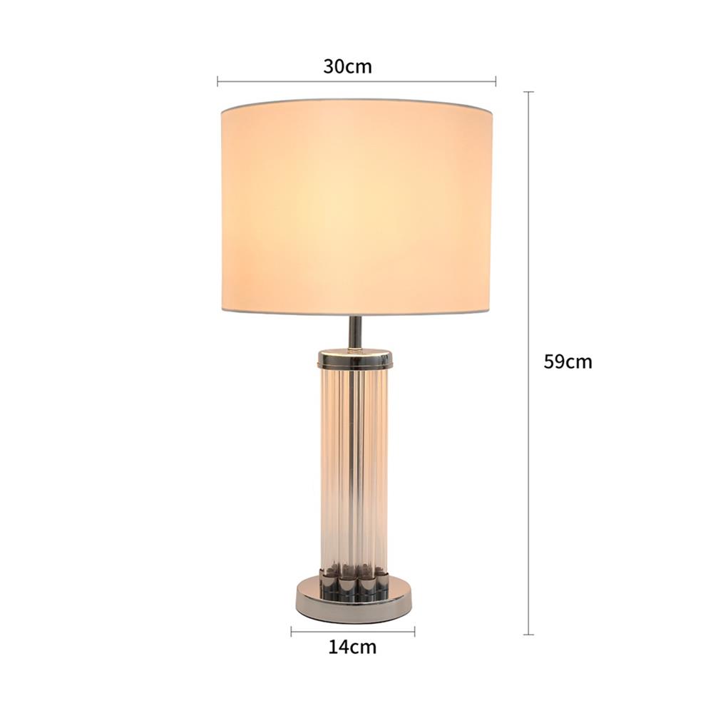 ไฟตั้งโต๊ะ CARINI MT23610 สีขาว/เงิน