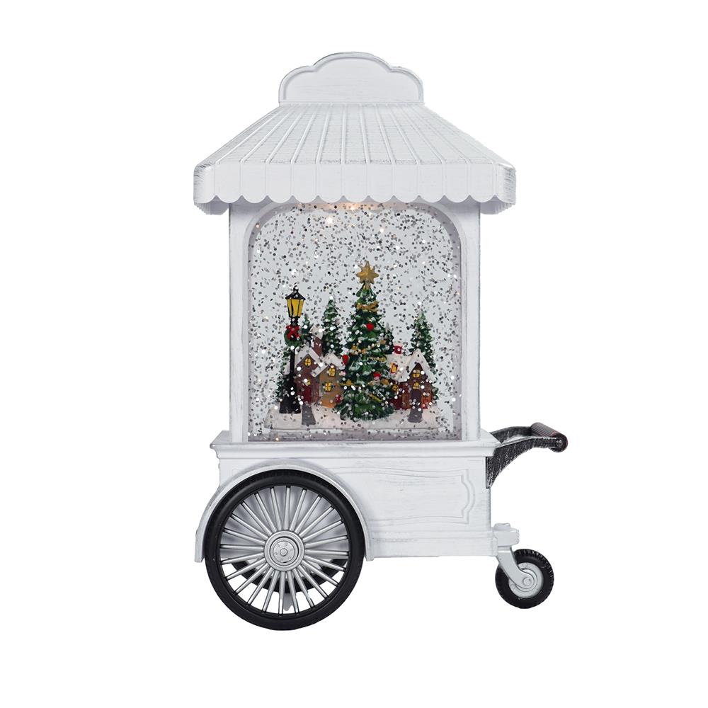 ของตกแต่งกล่องดนตรี CHRISTMAS CAB HOME LIVING STYLE 14x22 ซม. สีขาว