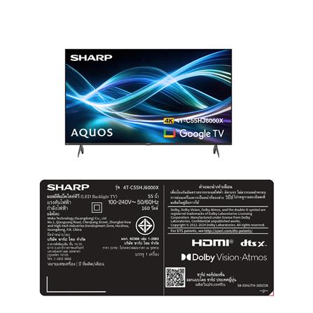 ทีวีแอลอีดี 55 นิ้ว SHARP (4K, LED, GOOGLE TV) 4T-C55HJ6000X_9