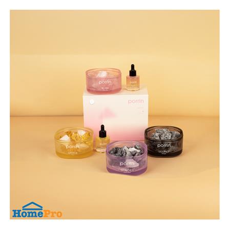 ชุดหินอโรม่าพร้อมน้ำหอม PORRIN MOOD OF THE DAY 500 กรัม + 30 มล. GRACE_1