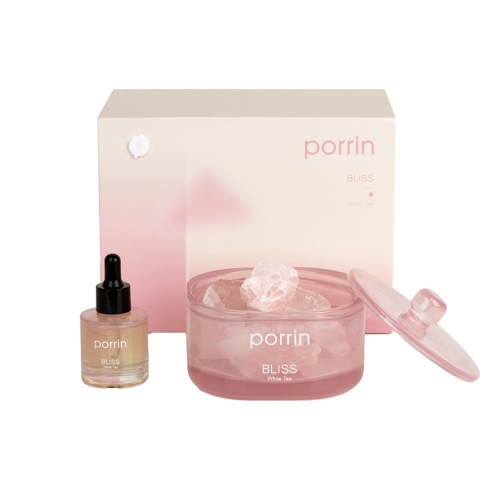 ชุดหินอโรม่าพร้อมน้ำหอม PORRIN MOOD OF THE DAY 500 กรัม + 30 มล. BLISS_0