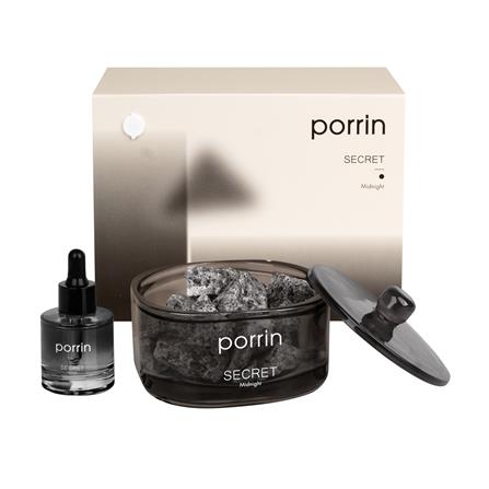 ชุดหินอโรม่าพร้อมน้ำหอม PORRIN SECRET 500 กรัม + 30 มล._0