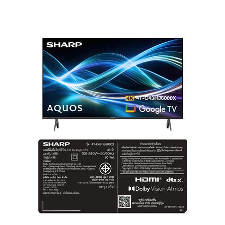 ทีวีแอลอีดี 43 นิ้ว SHARP (4K, LED, GOOGLE TV) 4T-C43HJ6000X_9