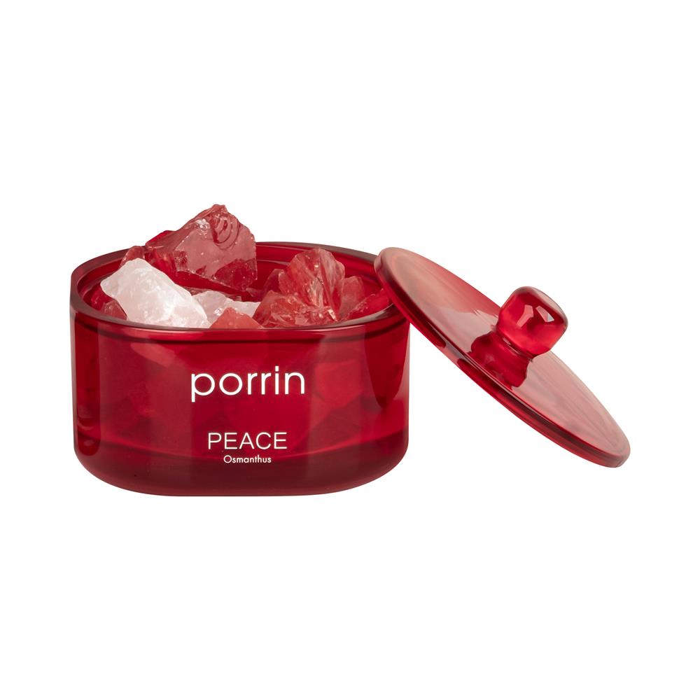 ชุดหินอโรม่าพร้อมน้ำหอม PORRIN MOOD OF THE DAY 500 กรัม + 30 มล. PEACE