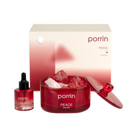 ชุดหินอโรม่าพร้อมน้ำหอม PORRIN MOOD OF THE DAY 500 กรัม + 30 มล. PEACE_0