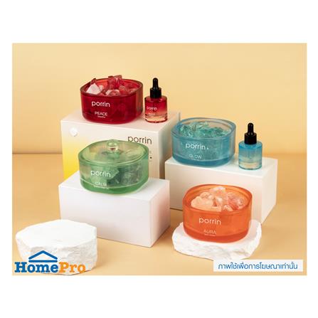 ชุดหินอโรม่าพร้อมน้ำหอม PORRIN MOOD OF THE DAY 500 กรัม + 30 มล. PEACE_4