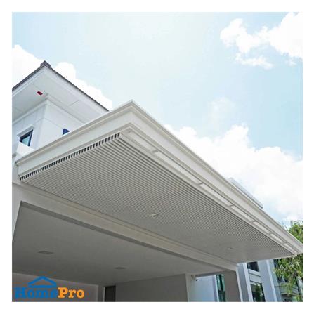 ระแนงเหล็กเคลือบลายไม้ ARON 4 นิ้ว สีขาว_1