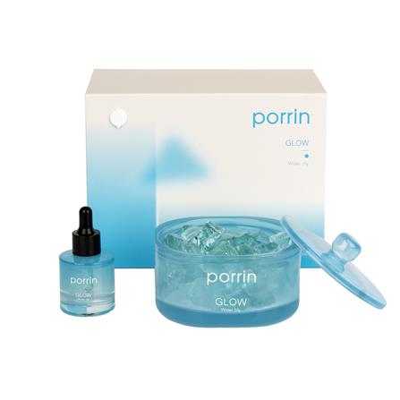 ชุดหินอโรม่าพร้อมน้ำหอม PORRIN GLOW 500 กรัม + 30 มล._0