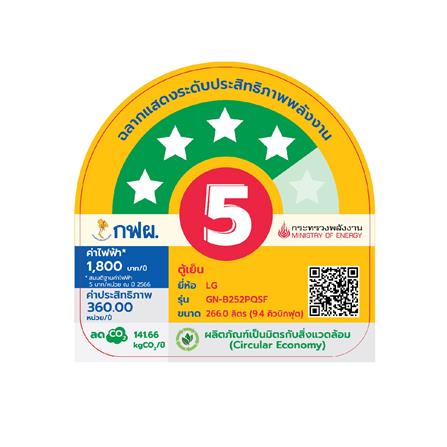 ตู้เย็น 2 ประตู LG GN-B252PQSF.ADSPLMT 9.4 คิว สีเงิน_6