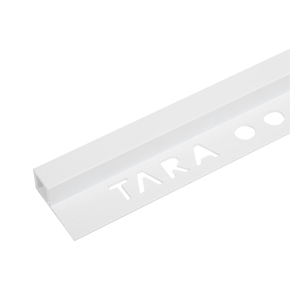 คิ้ว PVC เหลี่ยม TARA 10 มม. 2 ม. สีขาว
