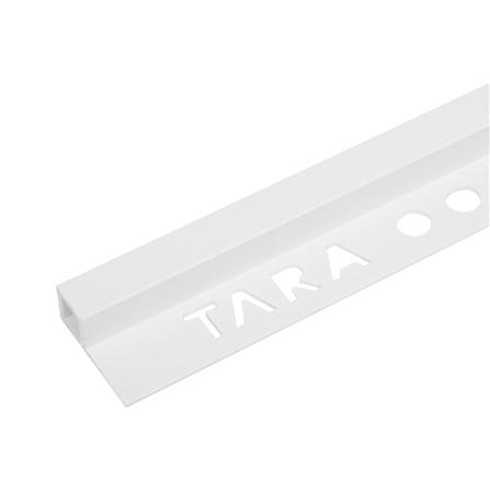 คิ้ว PVC เหลี่ยม TARA 10 มม. 2 ม. สีขาว_0