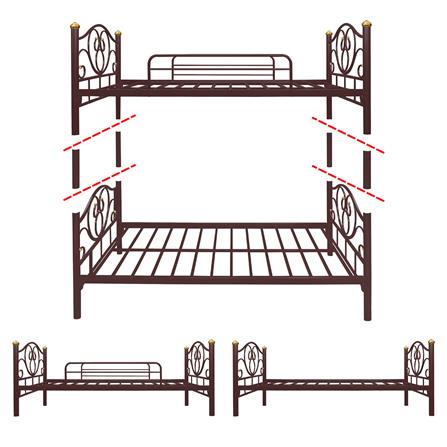 เตียง 2 ชั้น THAIBULL SSTLOT2F-0141-105R สีน้ำตาล_6