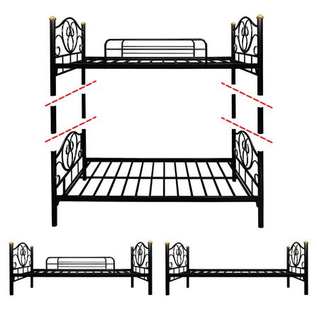 เตียง 2 ชั้น THAIBULL SSTLOT2F-0141-105R สีดำ_6