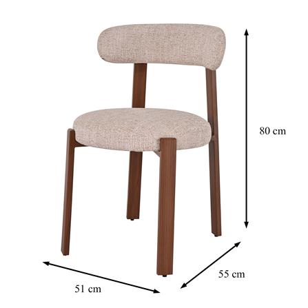 เก้าอี้ทานข้าว FURDINI LENA สีเบจ_7