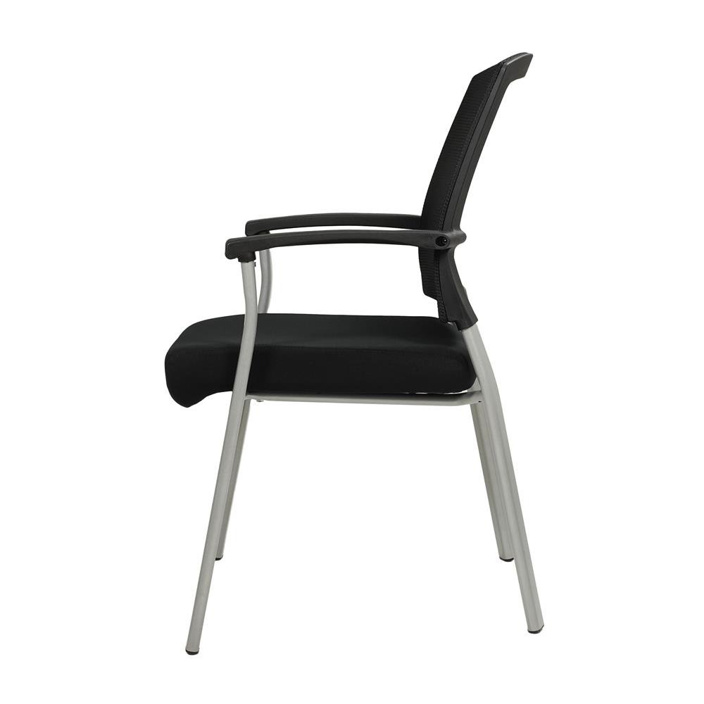 เก้าอี้รับรอง FURDINI LEO NET/ผ้า สีดำ