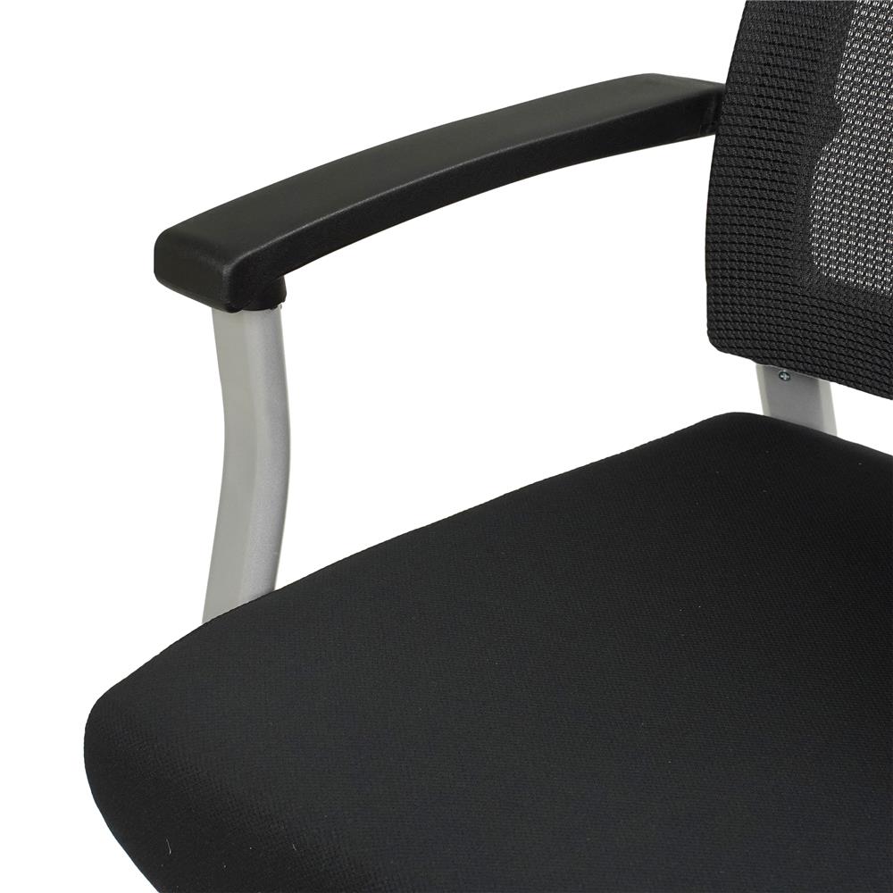 เก้าอี้รับรอง FURDINI LEO NET/ผ้า สีดำ