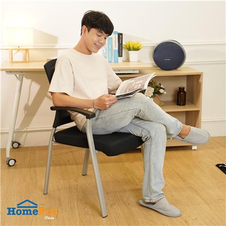 เก้าอี้รับรอง FURDINI LEO NET/ผ้า สีดำ_6