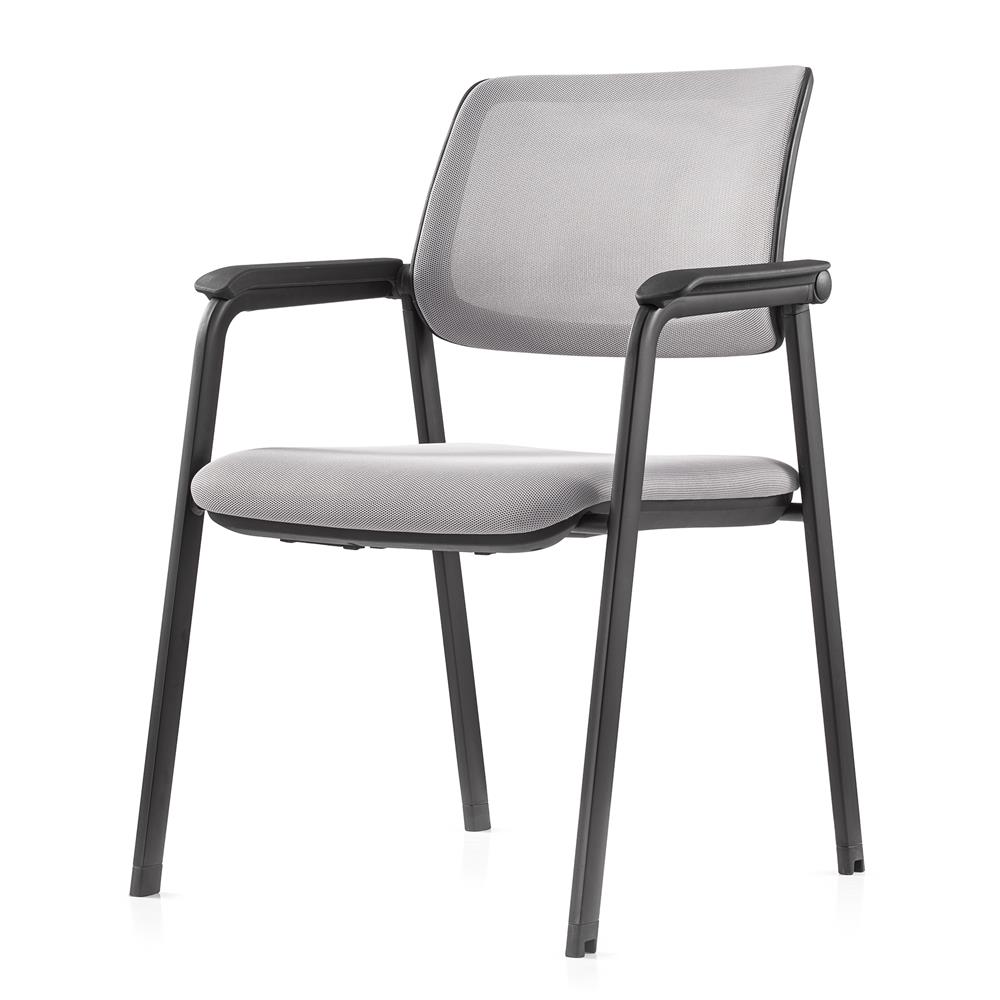 เก้าอี้รับรอง FURDINI LEON ผ้า/PP สีเทา